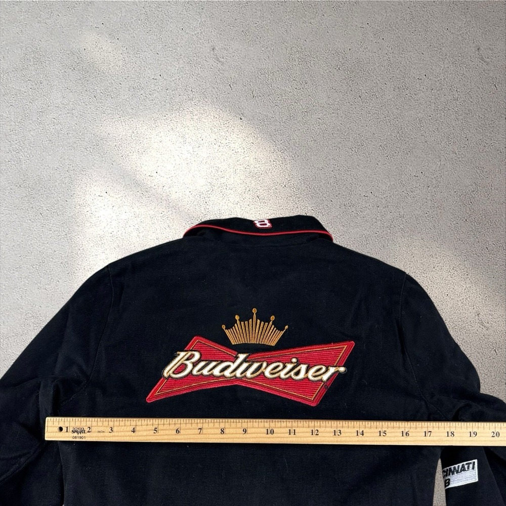 Vintage NWOT JH Design Dale Jr. Budweiser Racing Jacket Sz Small NASCAR - Picture 8 of 9